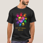 Septo- Optic Dysplasia Awareness Hands Gift Tシャツ (正面)