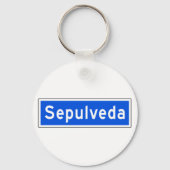 Sepulveda Boulevard,ロサンゼルス, CA通り標識 キーホルダー (正面)