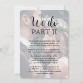 Sequel結婚のシンプルScript 2 Photo We Do Part II 招待状 (正面)