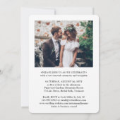 Sequel結婚の2枚の写シンプル真スクリプトWe Do Part II 招待状 (裏面)