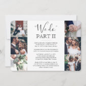 Sequel結婚の7フォトコラージュWe Do Part 2 招待状 (正面)