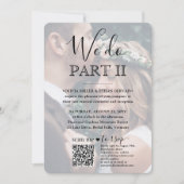 Sequel結婚のQRコードRSVP 2 Photo We Do Part II 招待状 (正面)