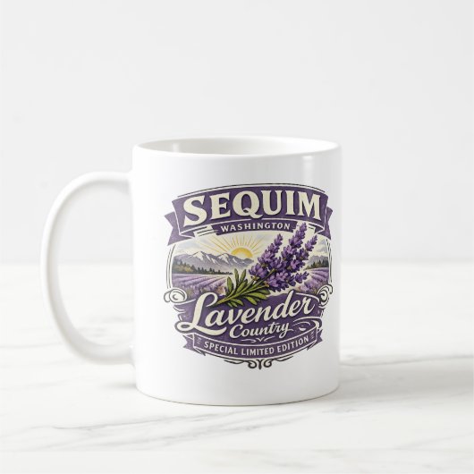 Sequim, Washington – ラベンダーカントリー マグ (左)