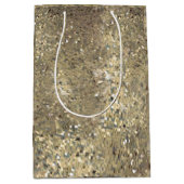 Sequinをテーマにした金ゴールド抱き枕プレゼント ミディアムペーパーバッグ (正面)