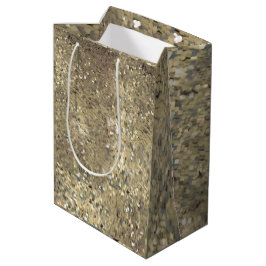 Sequinをテーマにした金ゴールド抱き枕プレゼント ミディアムペーパーバッグ