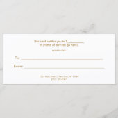 Sequin Lipstickロゴサロンとスパギフト証明書 (裏面)