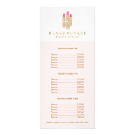 Sequin Lipstickロゴメイクアップアーティストピンクの価格表 ラックカード