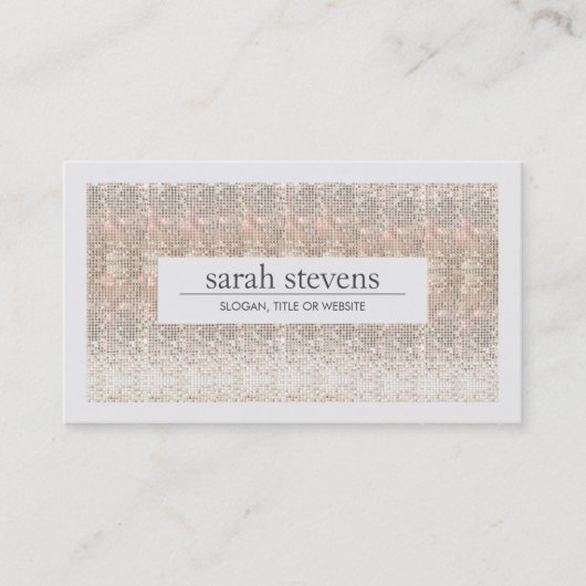 Sequinsモダン美しいとファッションスタイリスト 名刺 (正面)