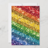 Sequins Glitter Colorful Sequin Craft Party 招待状 (裏面)