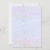 Sequins Glitters Mermaids Sibling Twins Birthday 招待状 (裏面)