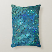 Sequins Sparkle：マクロ抽象芸術背景 アクセントクッション (正面(垂直))