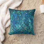 Sequins Sparkle：マクロ抽象芸術背景 クッション (ブランケット)
