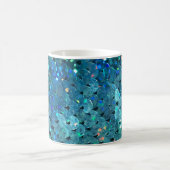 Sequins Sparkle:マクロ抽象芸術背景 コーヒーマグカップ (中央)