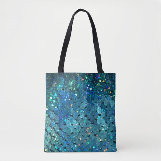 Sequins Sparkle：マクロ抽象芸術背景 トートバッグ (正面)