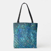 Sequins Sparkle：マクロ抽象芸術背景 トートバッグ (裏面)