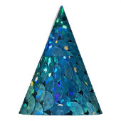 Sequins Sparkle：マクロ抽象芸術背景 パーティーハット (左)