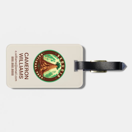 Sequoia National Park ラゲッジタグ (裏面横)