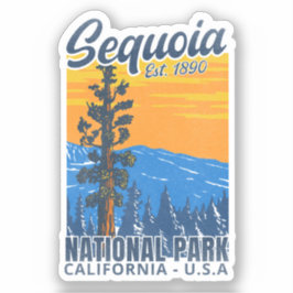 Sequoia National Park CA Instituted 1890 シール