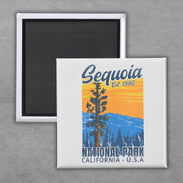 Sequoia National Park California Est 1890 マグネット