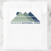 Sequoia National Park Mountain Sun 長方形シール (バッグ)
