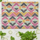 Sequoyahの矢のイカット キッチンタオル (折り畳み)