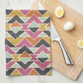 Sequoyahの矢のイカット キッチンタオル (四つ折り)