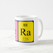 Seraの定期的なテーブル名mag コーヒーマグカップ (正面右)