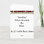 "Serafina"の魔法使いカード カード (裏面)