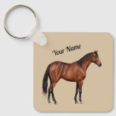 Serafina - braunes Pferd, stehend -  キーホルダー (正面)
