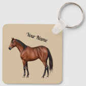 Serafina - braunes Pferd, stehend -  キーホルダー (裏面)