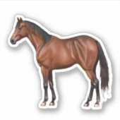 Serafina - braunes Pferd, stehend -  シール (正面)