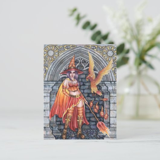 Serafina & Firenze - Fire Witchはがき ポストカード (スタンド正面)