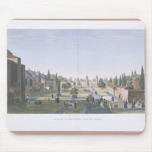 Seraglioの外の中庭の眺め、Topka マウスパッド (正面)