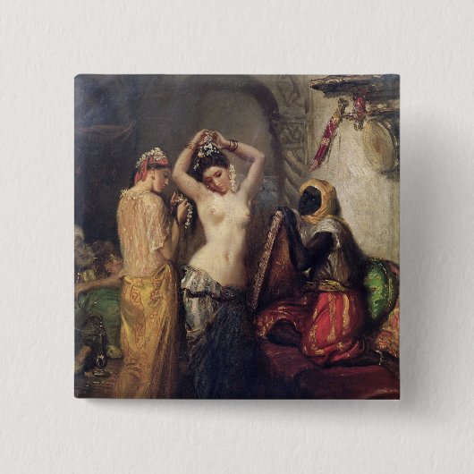 Seraglioの洗面所 缶バッジ (正面)