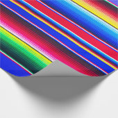 Serapeのストライブ柄のプリントのラベンダー ラッピングペーパー (角)