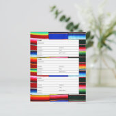 Serapeのストライプアドレス帳ページ (スタンド正面)