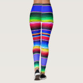 Serapeの明るく青いストライプのなレギンス レギンス (裏面)