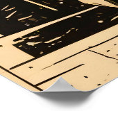 Seraph Engel in Steinrüstung - Geometrisch ポスター (角)