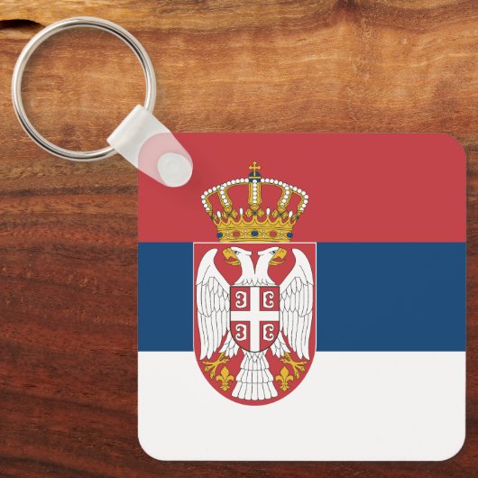 Serbia Flag キーホルダー (正面)