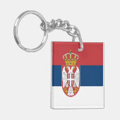 Serbia Flag キーホルダー (正面左)