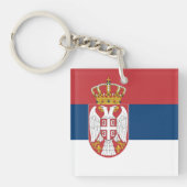Serbia Flag キーホルダー (正面)