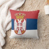 Serbia Flag クッション (ブランケット)