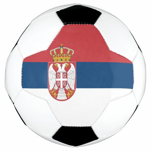 Serbia Flag サッカーボール (正面)