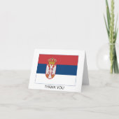 Serbia Flag サンキューカード (正面)