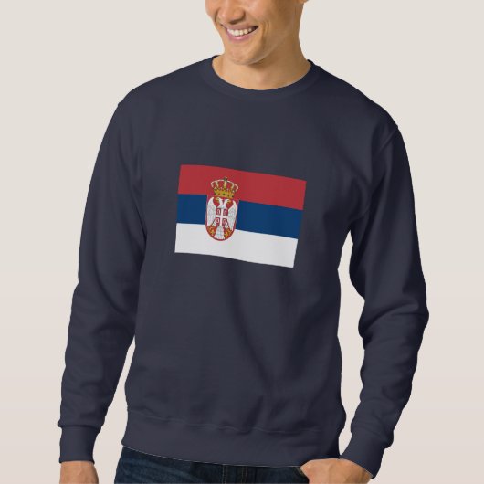 Serbia Flag スウェットシャツ (正面)