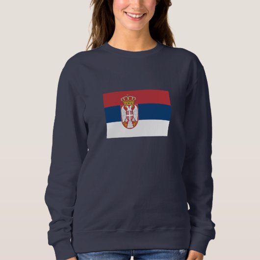 Serbia Flag スウェットシャツ (正面)