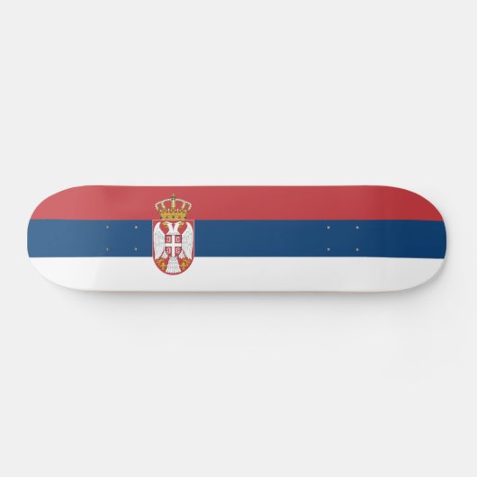 Serbia Flag スケートボード (横)