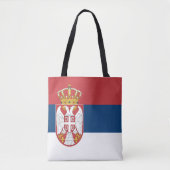 Serbia Flag トートバッグ (正面)