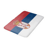 Serbia Flag バスマット (アングル)