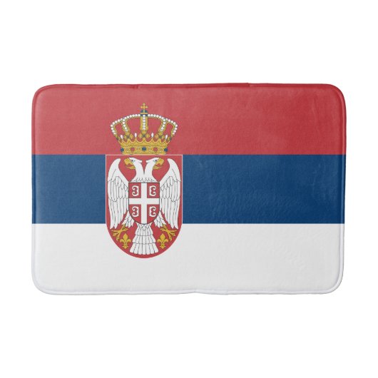 Serbia Flag バスマット (正面)